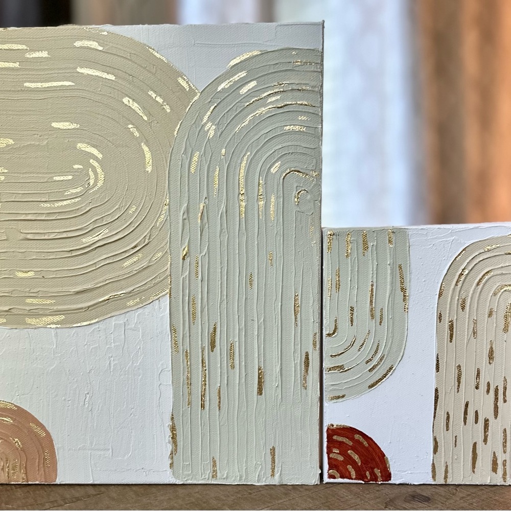 Textured Arches Painting Nuetral Colors